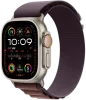 Apple Watch Series Ultra 2 49mm Natural Titanium Case with Indigo Alpine Loop L
